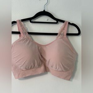 Underoutfit Pink Lace Trim Bralette style 445